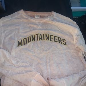 PINK WVU Mountaineers M Long Sleeve